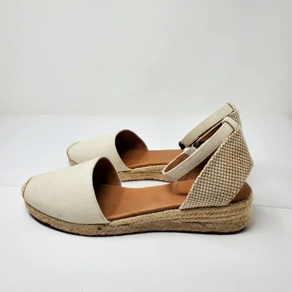 Madewell The Evelina Espadrille Resources canvas casual shoes Size 9.5